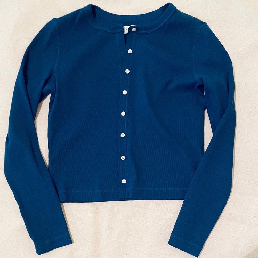 Everlane Cobalt Blue Selfie Cardigan